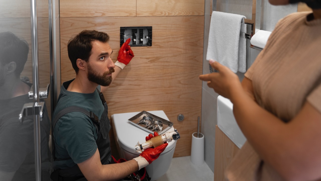 Výměna splachovacího mechanismu na WC